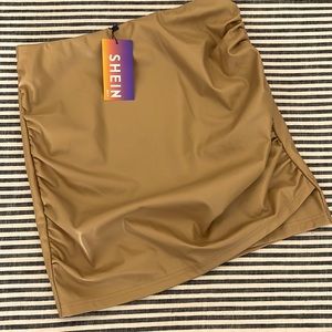 NWT Shein Tan Skirt